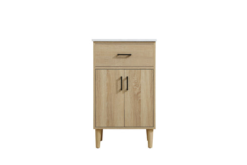 Elegant Lighting Chandler Vanity Cabinet 2Dr W20 Inch XD19 Inch xH34 Inch MW in Mango Wood Finish Model: VF25020MW