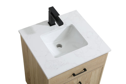 Elegant Lighting Chandler Vanity Cabinet 2Dr W20 Inch XD19 Inch xH34 Inch MW in Mango Wood Finish Model: VF25020MW