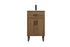 Elegant Lighting Chandler Vanity Cabinet 2Dr W20 Inch XD19 Inch xH34 Inch WB in Walnut Brown Finish Model: VF25020WB
