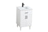 Elegant Lighting Chandler Vanity Cabinet 2Dr W20 Inch XD19 Inch xH34 Inch WH in White Finish Model: VF25020MWH