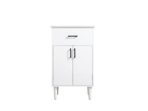 Elegant Lighting Chandler Vanity Cabinet 2Dr W20 Inch XD19 Inch xH34 Inch WH in White Finish Model: VF25020MWH