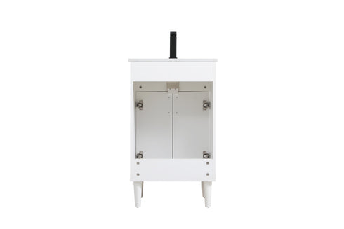 Elegant Lighting Chandler Vanity Cabinet 2Dr W20 Inch XD19 Inch xH34 Inch WH in White Finish Model: VF25020MWH