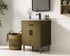 Elegant Lighting Chandler Vanity Cabinet 2Dr W24 Inch xD19 Inch xH34 Inch in Chestnut Brown Model: VF25024MCB