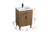 Elegant Lighting Chandler Vanity Cabinet 2Dr W24 Inch XD19 Inch xH34 Inch WB in Walnut Brown Finish Model: VF25024WB