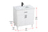 Elegant Lighting Chandler Vanity Cabinet 2Dr W30 Inch XD19 Inch xH34 Inch WH in White Finish Model: VF25030MWH