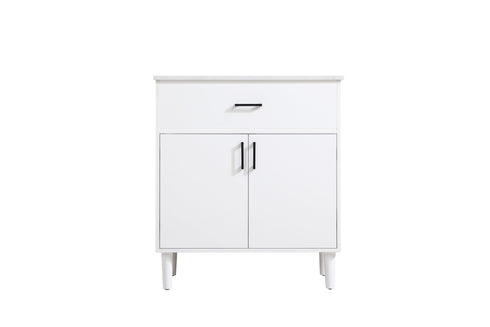Elegant Lighting Chandler Vanity Cabinet 2Dr W30 Inch XD19 Inch xH34 Inch WH in White Finish Model: VF25030MWH