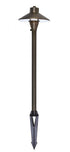 Elegant Lighting Chanterelle PATH LIGHT D7 H24 ANTIQUE BRASS INCLUDES STAKE G4 HALOGEN 20W(LIGHT SOURCE NOT INCLUDED) Model: P801