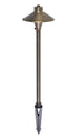 Elegant Lighting Chanterelle PATH LIGHT D7 H24 ANTIQUE BRASS INCLUDES STAKE G4 HALOGEN 20W(LIGHT SOURCE NOT INCLUDED) Model: P801