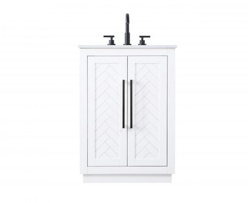 Elegant Lighting Chase 24 inch Single Bathroom Vanity in Chocolate Oak Model: VF29024CO