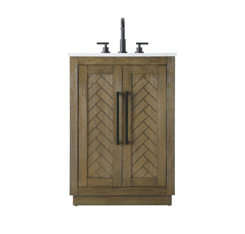Elegant Lighting Chase 24 inch Single Bathroom Vanity in Chocolate Oak Model: VF29024CO