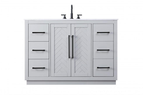 Elegant Lighting Chase 48 inch Single Bathroom Vanity in Chocolate Oak Model: VF29048CO