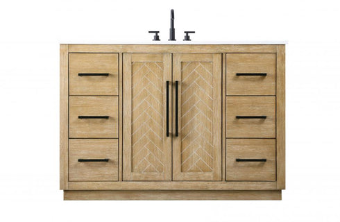 Elegant Lighting Chase 48 inch Single Bathroom Vanity in Chocolate Oak Model: VF29048CO