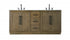 Elegant Lighting Chase 72 inch Double Bathroom Vanity in Linen Oak Model: VF29072DLO