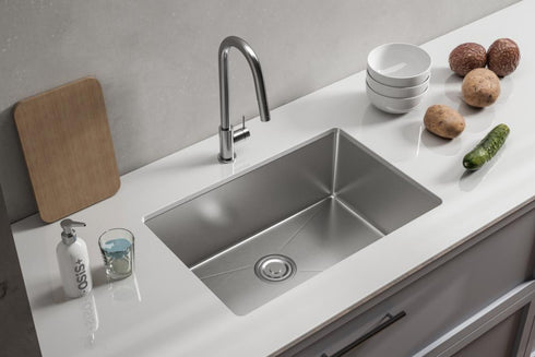 Elegant Lighting Chester in Stainless Steel Undermount Kitchen Sink L27 Inch xW18 Inch xH10 Inch Model: SK10127