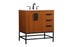 Elegant Lighting Clarence 42 inch Single bathroom vanity set in black Model: VF53042BK