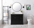 Elegant Lighting Clarence 42 inch Single bathroom vanity set in black Model: VF53042BK