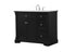 Elegant Lighting Clarence 42 inch Single bathroom vanity set in black Model: VF53042BK