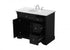 Elegant Lighting Clarence 42 inch Single bathroom vanity set in black Model: VF53042BK