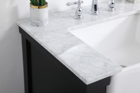 Elegant Lighting Clement 30 Inch Single Bathroom Vanity in Black Model: VF60130BK