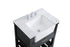 Elegant Lighting Clement 30 Inch Single Bathroom Vanity in Black Model: VF60130BK