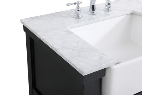 Elegant Lighting Clement 30 Inch Single Bathroom Vanity in Black Model: VF60130BK