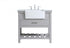 Elegant Lighting Clement 36 Inch Single Bathroom Vanity in Black Model: VF60136BK