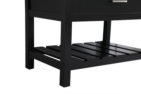 Elegant Lighting Clement 36 Inch Single Bathroom Vanity in Black Model: VF60136BK