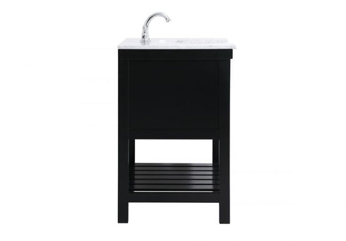 Elegant Lighting Clement 36 Inch Single Bathroom Vanity in Black Model: VF60136BK