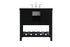 Elegant Lighting Clement 36 Inch Single Bathroom Vanity in Black Model: VF60136BK