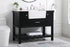 Elegant Lighting Clement 42 Inch Single Bathroom Vanity in Black Model: VF60142BK