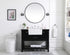 Elegant Lighting Clement 42 Inch Single Bathroom Vanity in Black Model: VF60142BK
