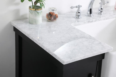 Elegant Lighting Clement 42 Inch Single Bathroom Vanity in Black Model: VF60142BK