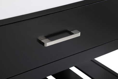 Elegant Lighting Clement 42 Inch Single Bathroom Vanity in Black Model: VF60142BK