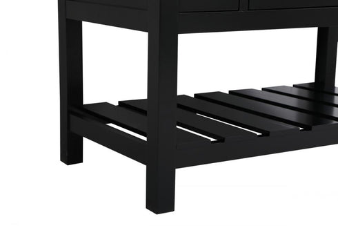 Elegant Lighting Clement 42 Inch Single Bathroom Vanity in Black Model: VF60142BK