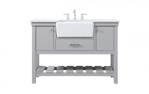 Elegant Lighting Clement 48 Inch Single Bathroom Vanity in Black Model: VF60148BK