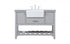 Elegant Lighting Clement 48 Inch Single Bathroom Vanity in Black Model: VF60148BK