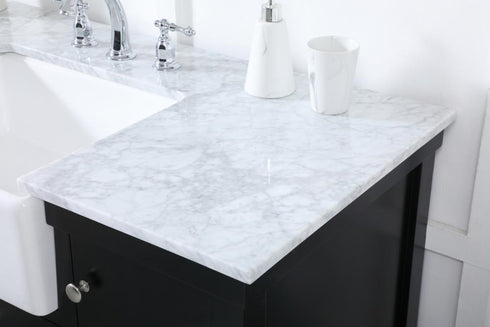 Elegant Lighting Clement 48 Inch Single Bathroom Vanity in Black Model: VF60148BK