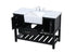 Elegant Lighting Clement 48 Inch Single Bathroom Vanity in Black Model: VF60148BK