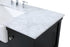 Elegant Lighting Clement 48 Inch Single Bathroom Vanity in Black Model: VF60148BK