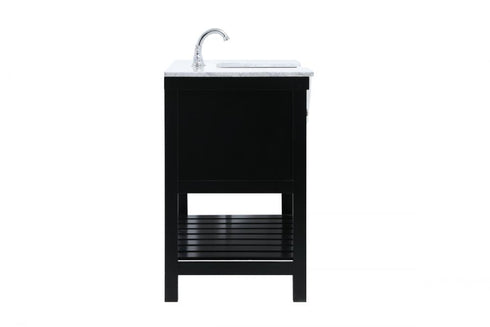 Elegant Lighting Clement 48 Inch Single Bathroom Vanity in Black Model: VF60148BK