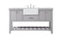 Elegant Lighting Clement 60 Inch Single Bathroom Vanity in Black Model: VF60160BK