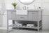Elegant Lighting Clement 60 Inch Single Bathroom Vanity in Black Model: VF60160BK
