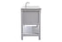 Elegant Lighting Clement 60 Inch Single Bathroom Vanity in Black Model: VF60160BK