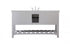 Elegant Lighting Clement 60 Inch Single Bathroom Vanity in Black Model: VF60160BK
