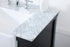 Elegant Lighting Clement 72 Inch Double Bathroom Vanity in Black Model: VF60172DBK