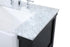Elegant Lighting Clement 72 Inch Double Bathroom Vanity in Black Model: VF60172DBK