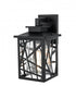 Elegant Lighting Clifford 7 inch Outdoor Pendant in Black Model: OD353W13BK