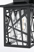Elegant Lighting Clifford 7 inch Outdoor Pendant in Black Model: OD353W13BK