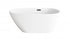 Elegant Lighting Clinton 59 inch Bathtub in Glossy White with Brushed Gold Trim Model: BT30259GW-BGD