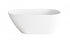 Elegant Lighting Clinton 59 inch Bathtub in Glossy White with Brushed Gold Trim Model: BT30259GW-BGD
